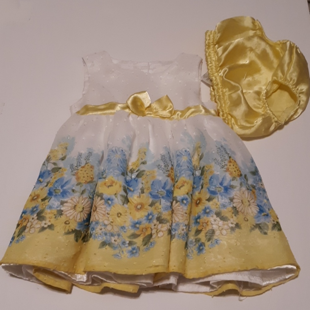 Baby girls floral dress. Sz 3/6m